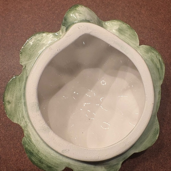 Vintage Ceramic Artichoke Lidded Container‎ Jar Decor Kitchen Storage - Picture 6 of 6